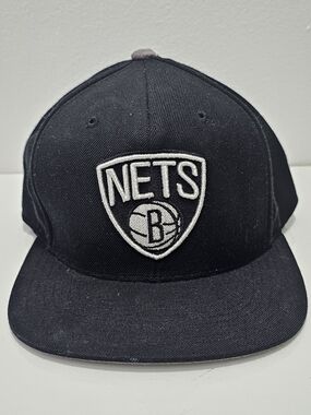 Mitchell & Ness NBA Brooklyn Nets Black Fitted Hat